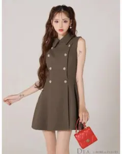 新品未着用】ROBE de FLEURS ドット柄ティアードワンピース S