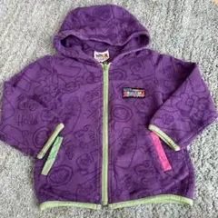 紫色フード付きパーカー 100cm
