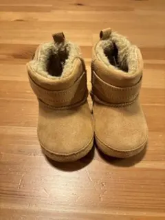 ベージュ スエード風 ベビーブーツ 11.5cm