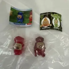 抱きつきリングコレクション　おすわりマスコット4 ルビーダイコウブツ　セット