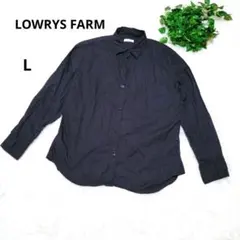 LOWRYS FARM ローリーズファーム ブラック 長袖シャツ L シンプル