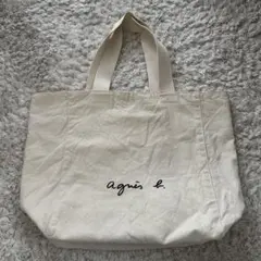 agnès b. アイボリー トートバッグ