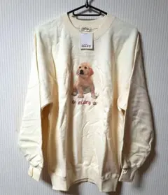 ELLEY 子犬プリント トレーナー Mサイズ