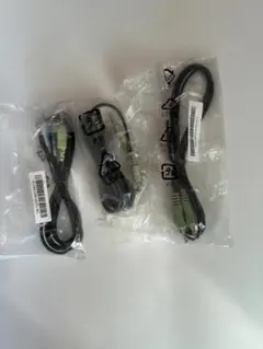 PC用 オーディオケーブル 3.5mm ステレオミニ 3本セット（薄緑・薄水色）