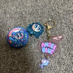 ANGEL BLUE エンジェルブルー キーホルダー 缶バッジ セット