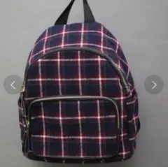 ☆新品☆ florist ネイビー シンプルネルチェックリュックサックスのサムネイル