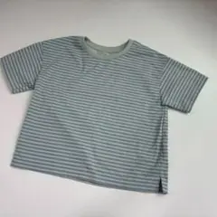 水色ストライプ Tシャツ
