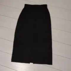 GU 黒 スリット入り タイトスカート S