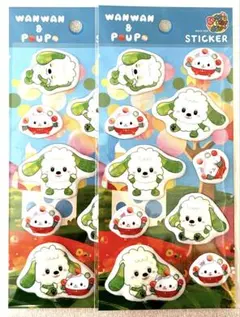 いないいないばあ ワンワン&ぽぅぽ ぷくぷく ステッカー シール
