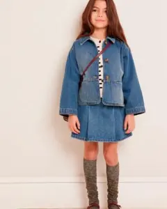 美品 BONPOINT JUPE CERENA（017 JEAN CLAIR ）のサムネイル