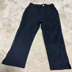黒いストレートレッグパンツ　ジーユー　140 女の子　スリット有り