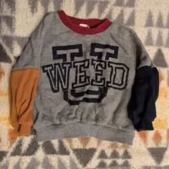 WEEDロゴ入りトレーナー サイズ90