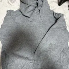 グレー フード付きパーカー スウェット素材