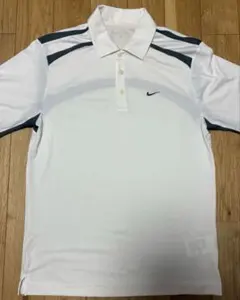 NIKE GOLF 半袖ポロシャツ S 白 ホワイト ストリート 短丈 シンプル