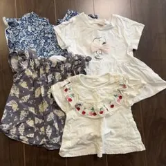 ベビーガール　Tシャツ4点セット　90cm