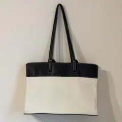 【大人気・値下げ中】macotoxEFOLE コラボトートバッグモノトーン 白黒のサムネイル