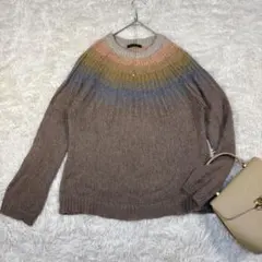 【アデュー トリステス 】　ニット　セーター　モヘヤ混　レディース　長袖ニット