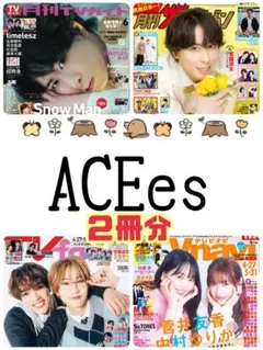 ACEes 月刊ザテレビジョン 月刊TVfan 6月号 切り抜き