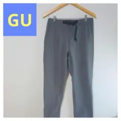 【GU】ウェビングベルト付き イージーパンツ グレー メンズ 美品