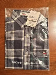 DOUBLE.B 長袖シャツ チェック柄