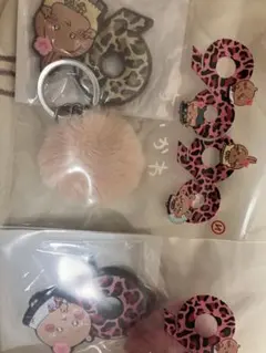 ちいかわ ヒョウ柄 キーホルダー 2種セット　うさぎ、ちいかわ　2種