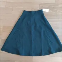 URBAN RESEARCH フレアスカート ダークグリーン Free