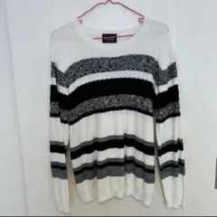 ニコルクラブフォーメン　ボーダー　ニット　46