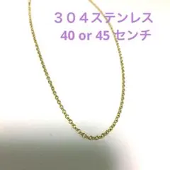 304ステンレス ゴールド 40-44センチ ネックレス - メルカリ