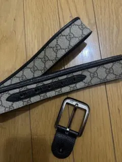 美品 グッチ GUCCI ベルト GG柄 シマライン 474313 レザー - メルカリ