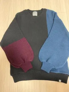 ANGENEHM クレイジーパターン ニットセーター
