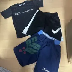 アスレタNIKEチャンピオン　140サイズハーフパンツTシャツ3点