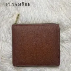 ピニャーレ PINAMORE パイナップルから作られた二つ折り財布　ブラウンのサムネイル