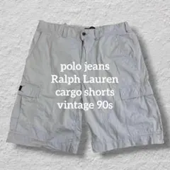 POLOJEANSCO.RALPHLAURENカーゴショーツ 38ミリタリー古着