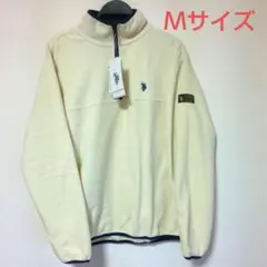 U.S. POLO ASSN▪フリースハーフジップ Mサイズ▪アイボリー▪新品