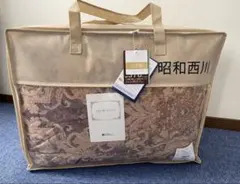 昭和西川　カナダ産ダウン90％羽毛布団　シングル　ゴールド　JCA25901新品