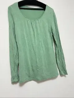 グリーン Lサイズ 長袖 Tシャツ