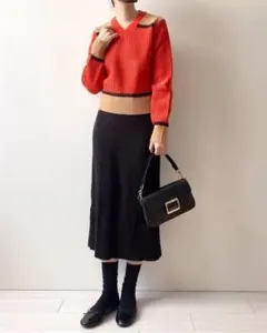 UNIQLO × MARNI ポップコーンニットトップス レッド XXL