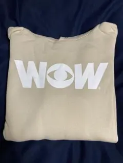 WOW フード付きスウェット ベージュ XL