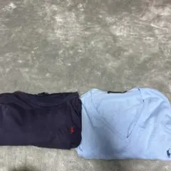 ポロ・ラルフ・ローレン VネックTシャツ 2枚セット
