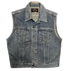希少品 Harley-Davidson ノースリーブデニムジャケット ベスト