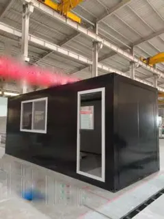 おしゃれな仮設空間 3m×6mグレー ユニットハウス【コンテナ風加工 