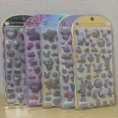 【正規品】コットンパフィーシール 新作 サンリオ エンジェルブルー スンスン5枚