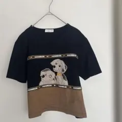 KAZAMIDORI by NAIGAI アップリケ レトロ 半袖 Tシャツ Mのサムネイル
