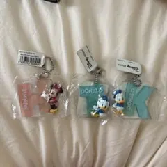 Disney Store アルファベットキーホルダー ミニー ドナルドのサムネイル