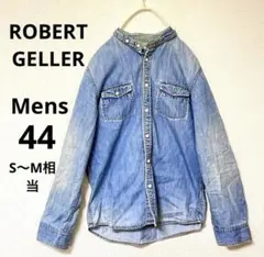 ロバートゲラー デニムシャツ 44 S〜Mサイズ 長袖シャツ インディゴブルーのサムネイル