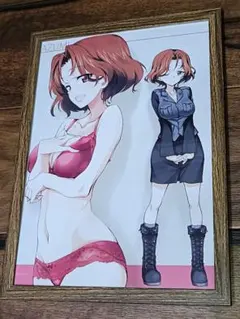 額装入りA4サイズポスター：西住みほ まほ ガールズ＆パンツァー