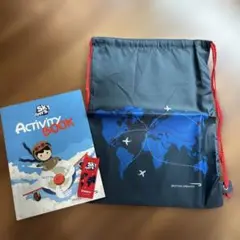 【新品未使用】ブリティッシュエアウェイズ アクティビティブックとナップザック