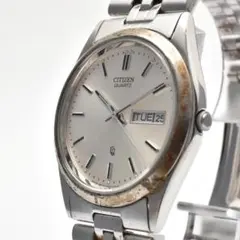 稼働品 CITIZEN シチズン メンズ腕時計 デイデイト シルバー ブレス