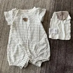 プティマインロンパース、汗とりパット
