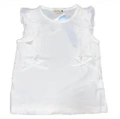 ブランシェス　フリル半袖Tシャツ　フリル　リボン　半袖　Tシャツ　新品　タグ付きのサムネイル